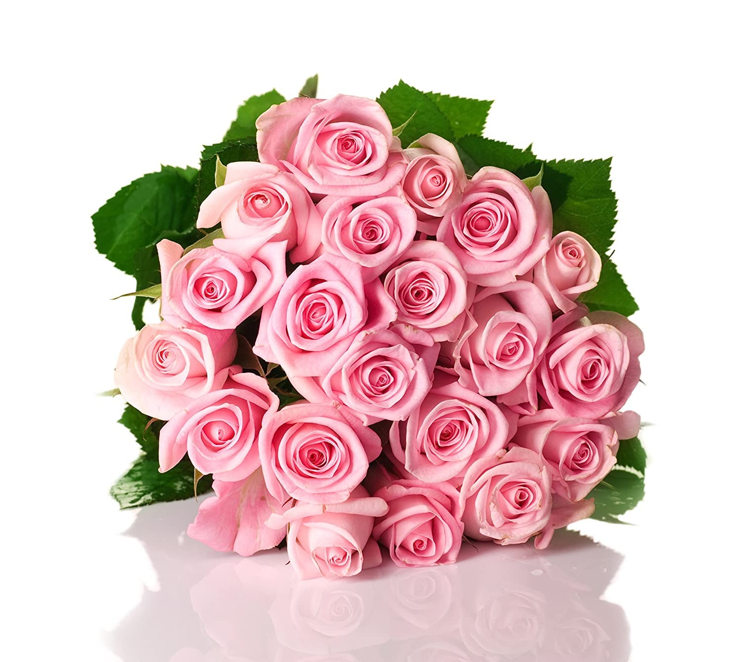 Premium 100 Pink Roses - Fresh Farm Direct Wholesale Flowers for Mother's Day, Birthday, Valentine's & Easter - Perfect for Weddings, Anniversaries & Home Decor