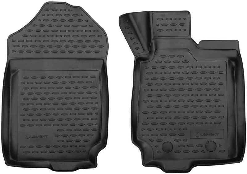 Custom 3D Floor Mats for Nissan Navara NP300 D23 (2015 On) - Black Rubber Front Pair - Perfect for Off-Road & Daily Driving - EXP.ELEMENT3D3666210k F