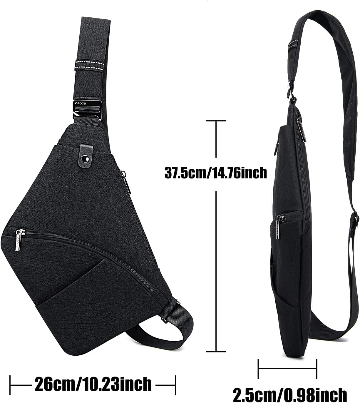 Men's Anti-Theft Sling Bag - Travel & Casual Crossbody Shoulder Bag