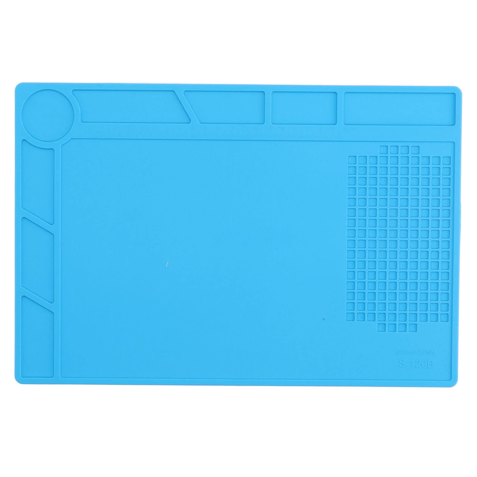 Heat Insulation Silicone Repair Mat with Scale Ruler & Screw Positioning - Non-Slip Electronics Maintenance Pad for Precise PCB, Laptop & Phone Repairs - Ideal for DIY Tech Fixes & Professional Electronic Workstations