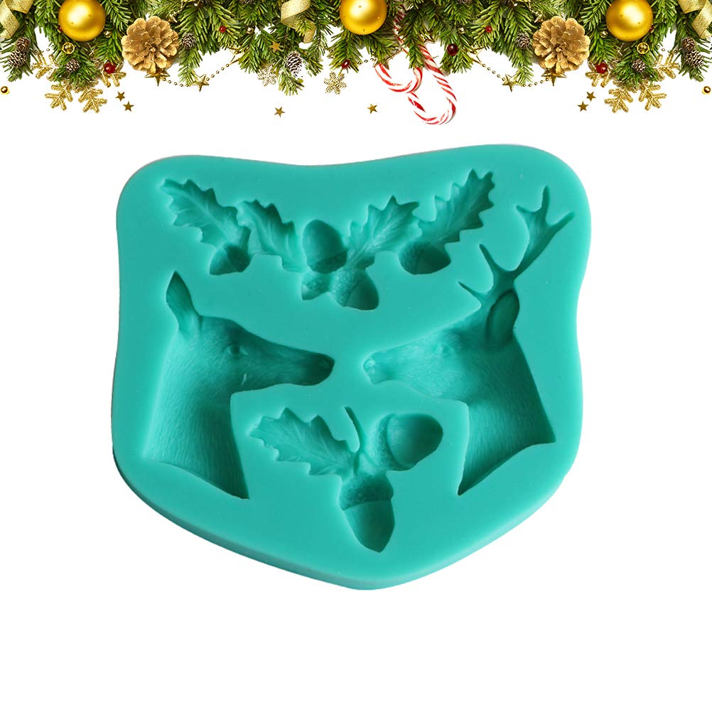 Christmas Chocolate Silicone Mold Set - Holiday Candy, Ice Cube & Fondant Molds for Baking, Cake Decorating, Soap Making - Pine Cone Design for Xmas Treats & DIY Crafts