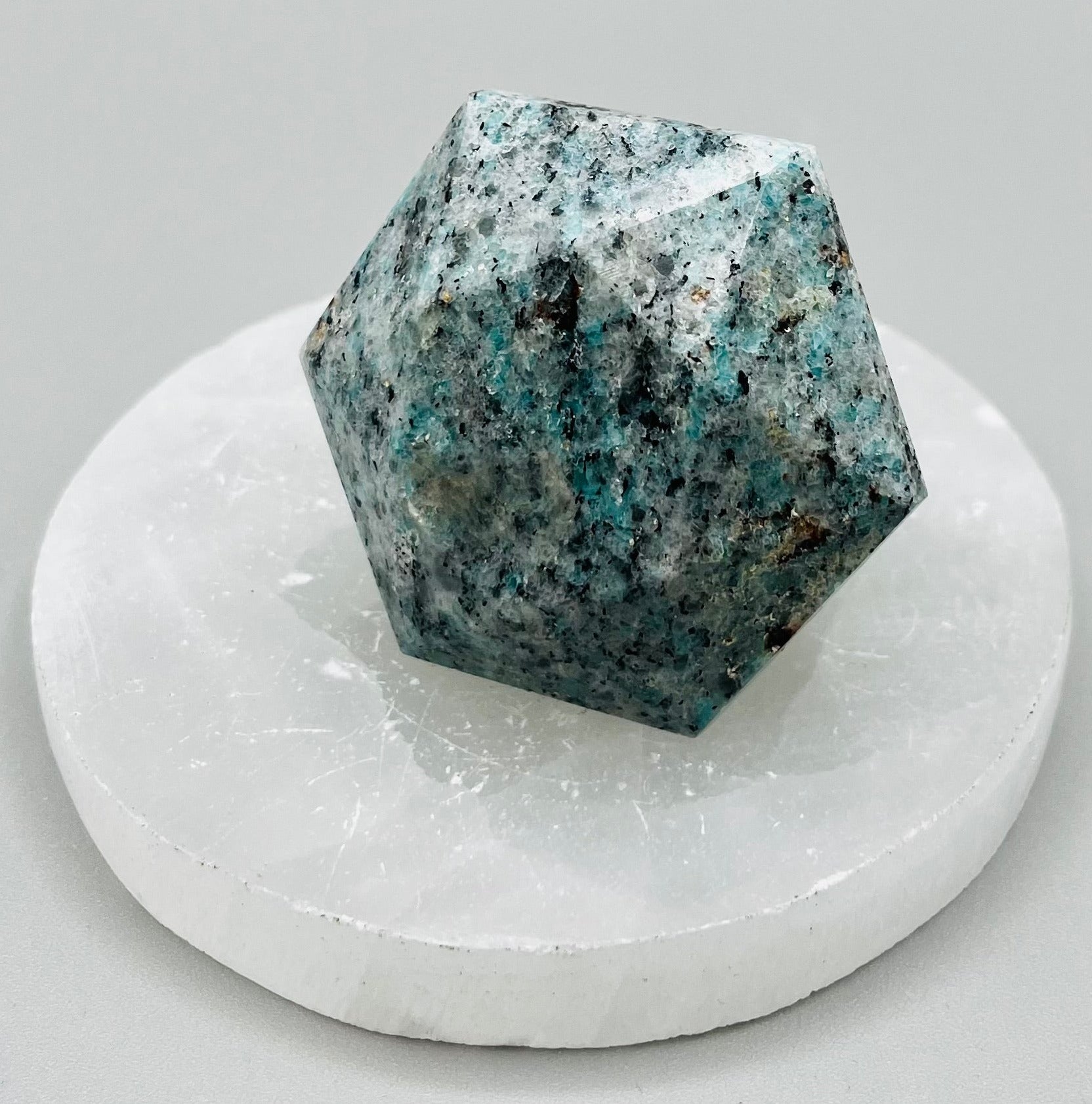 Natural Amazonite Stone Carving - Handcrafted Healing Crystal for Home Decor, Meditation & Spiritual Gifts | Perfect for Yoga Spaces, Office Desks & Reiki Healing