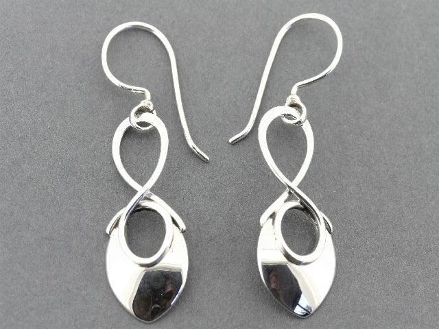 Sterling Silver Bow Shield Earrings - Elegant & Dainty Jewelry for Women - Perfect for Parties, Weddings & Everyday Wear