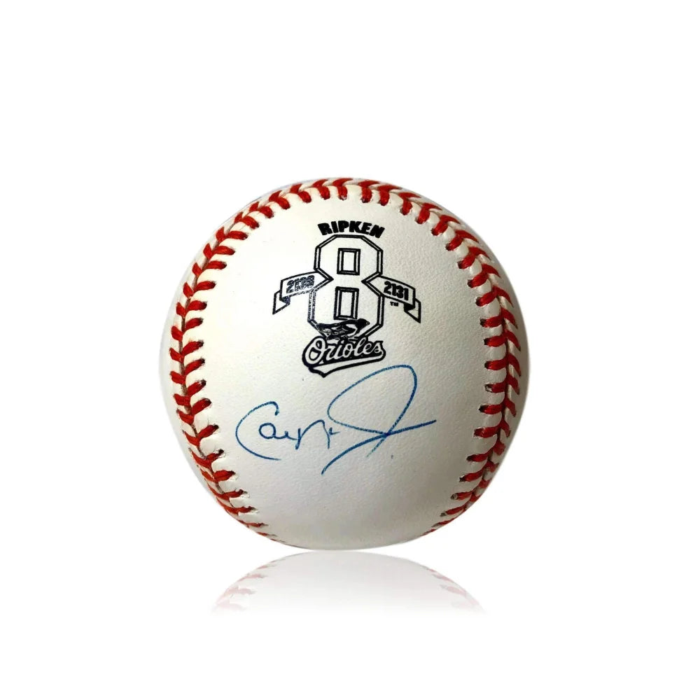 Cal Ripken Jr. #8 Autographed Official MLB Baseball with COA & Hologram - Baltimore Orioles Memorabilia for Collectors & Sports Fans - Perfect for Display, Gifts, and Sports Memorabilia Collections