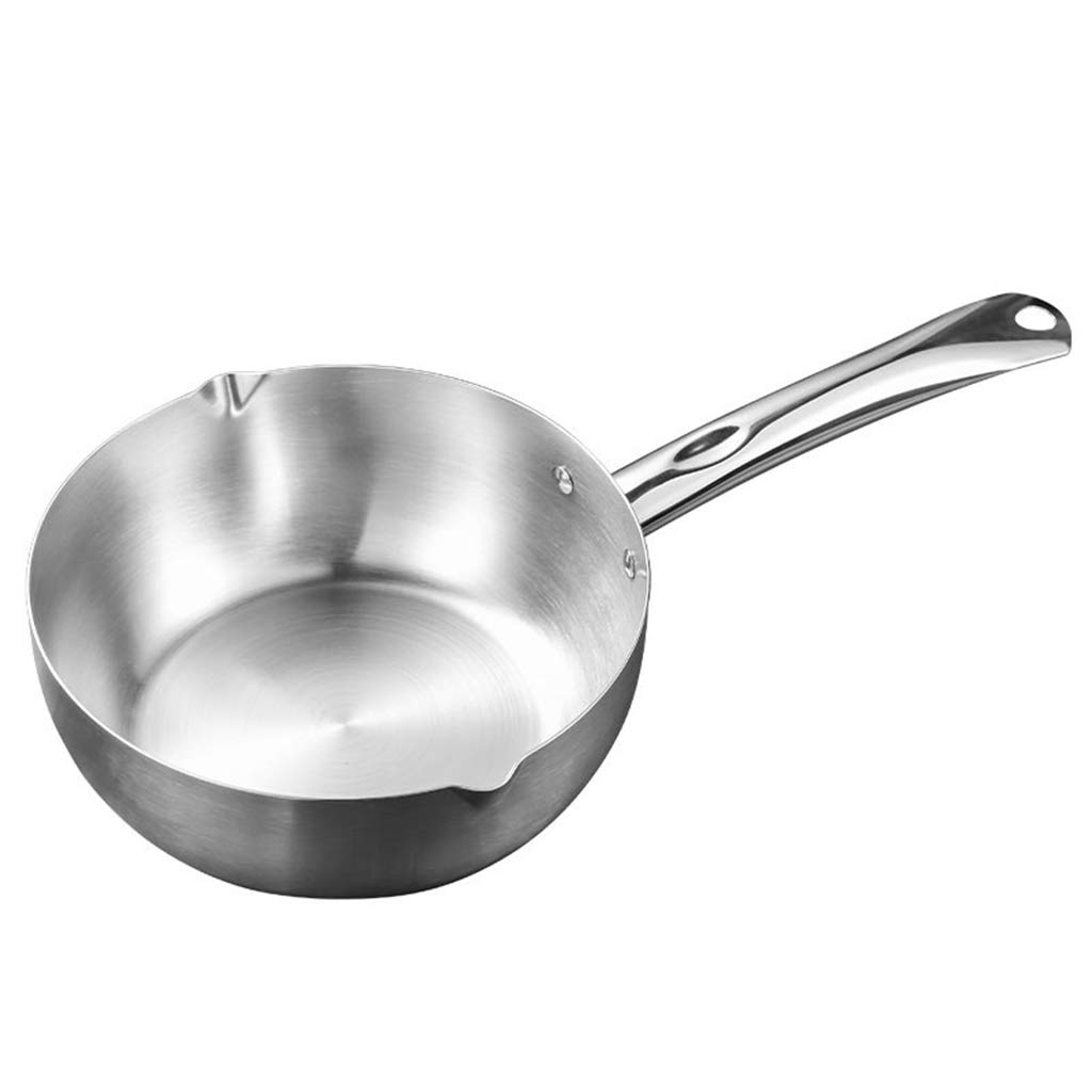 Premium Stainless Steel Saucier Pot with Pour Spouts - 2 Quart Multipurpose Saucepan for Cooking, Simmering & Saucing - Ideal for Home Kitchen, Restaurant & Professional Chefs - Perfect for Soups, Sauces, Gravy & Pasta Dishes