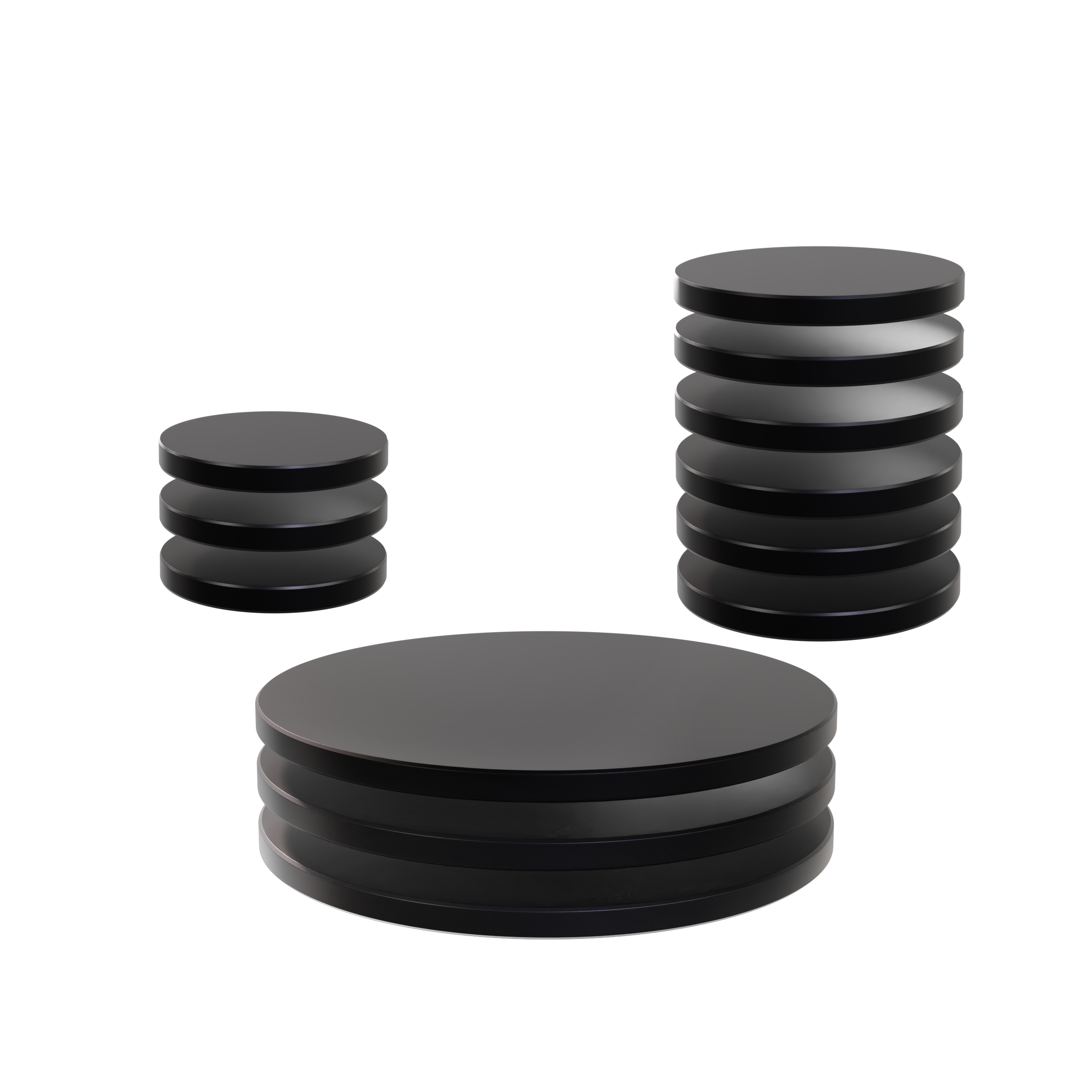 Wizkids Deep Cuts Black Bases - Premium Miniature Figure Bases for Tabletop RPGs & Wargaming Scenes