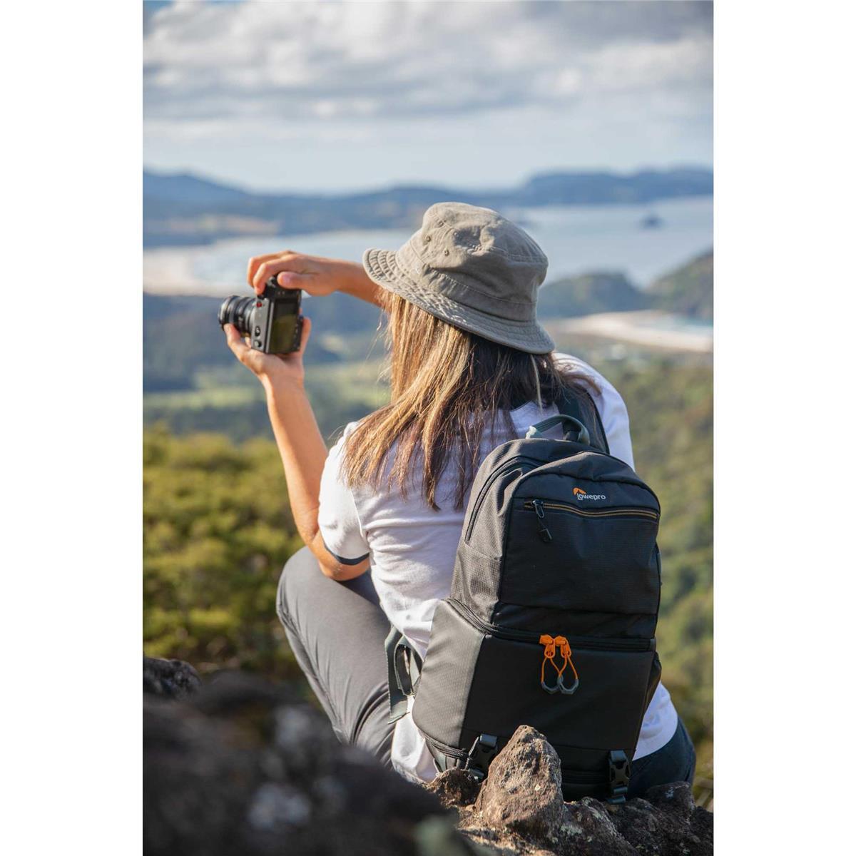 Lowepro Slingshot SL 250 AW III Camera Backpack (Black) - Waterproof DSLR/SLR Bag for Travel, Hiking & Outdoor Photography