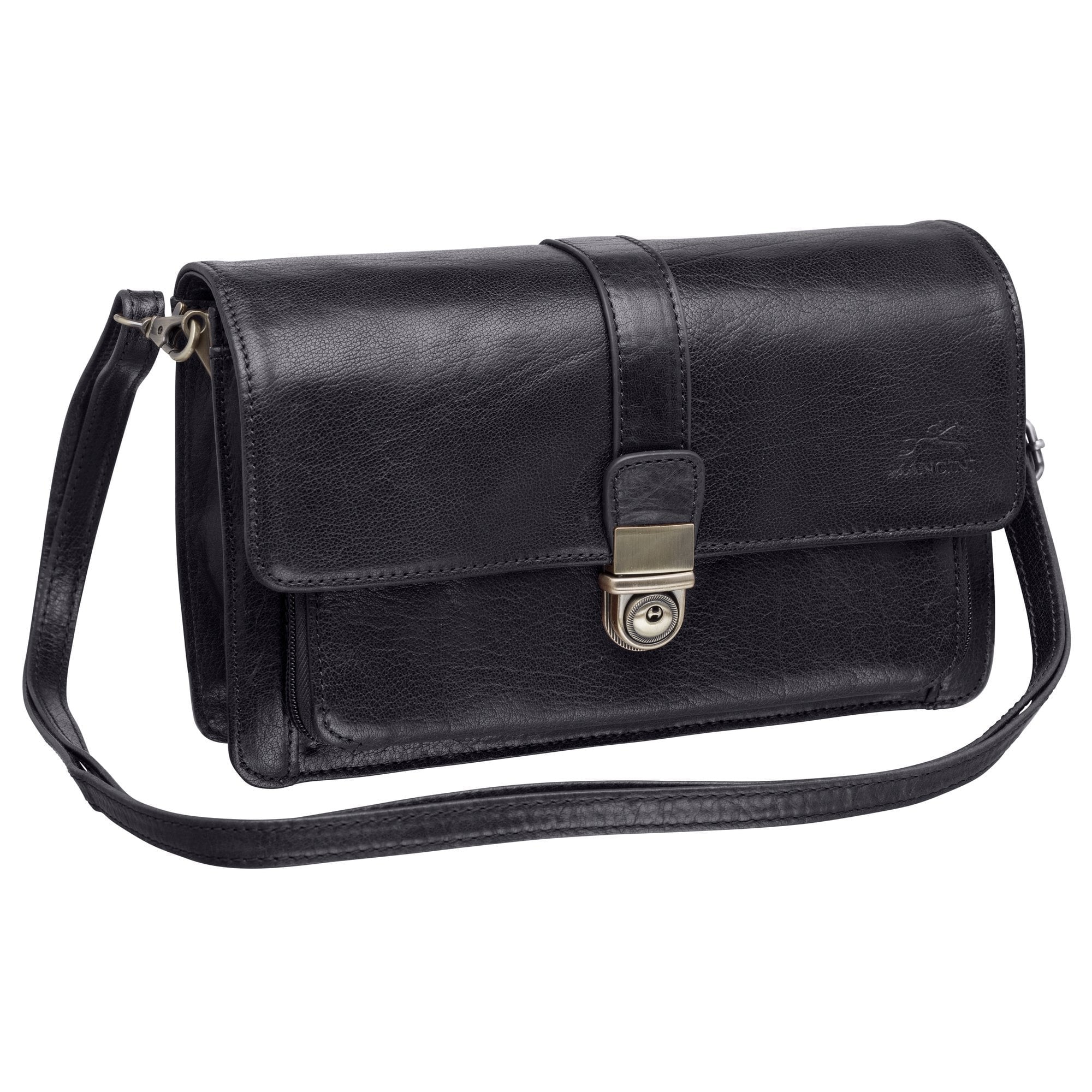Mancini ARIZONA Unisex Crossbody Bag with Front Organizer Pocket - Stylish & Functional for Travel, Work & Everyday Use