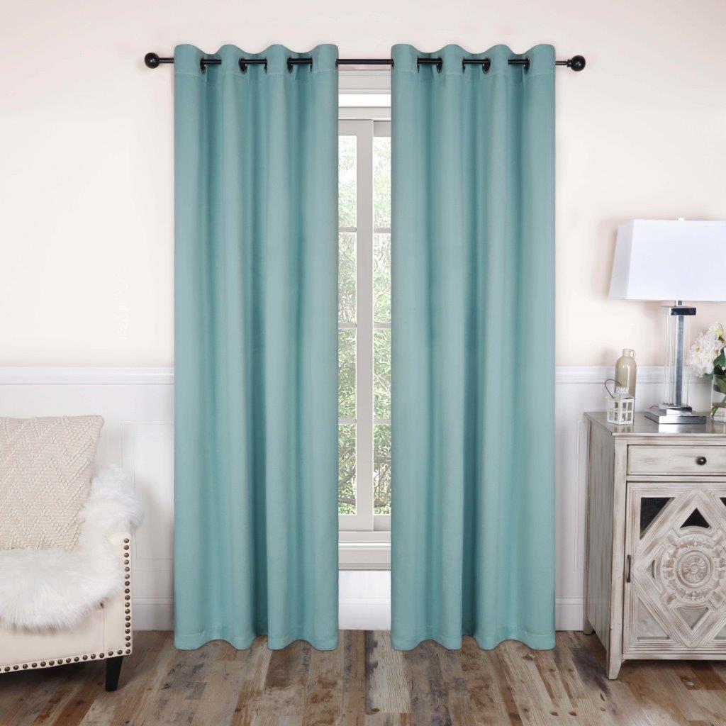 Blackout Curtains with Grommet Top - Solid Classic Modern Window Treatment for Bedroom & Living Room - Noise Reducing & Energy Saving