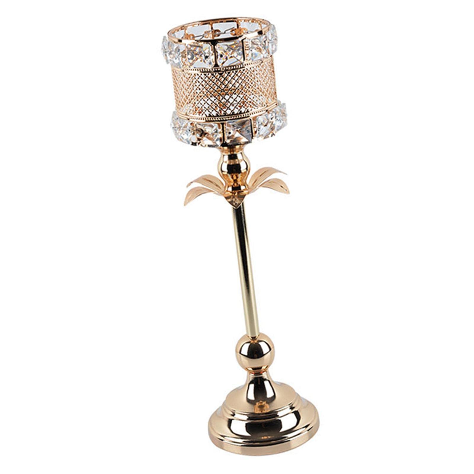 PETSOLA Modern Crystal Candle Holder - Elegant Tea Light & Votive Candlestick for Weddings, Living Room, Dining Table, Anniversary Gifts, Romantic Dinner Decor, Home Centerpiece