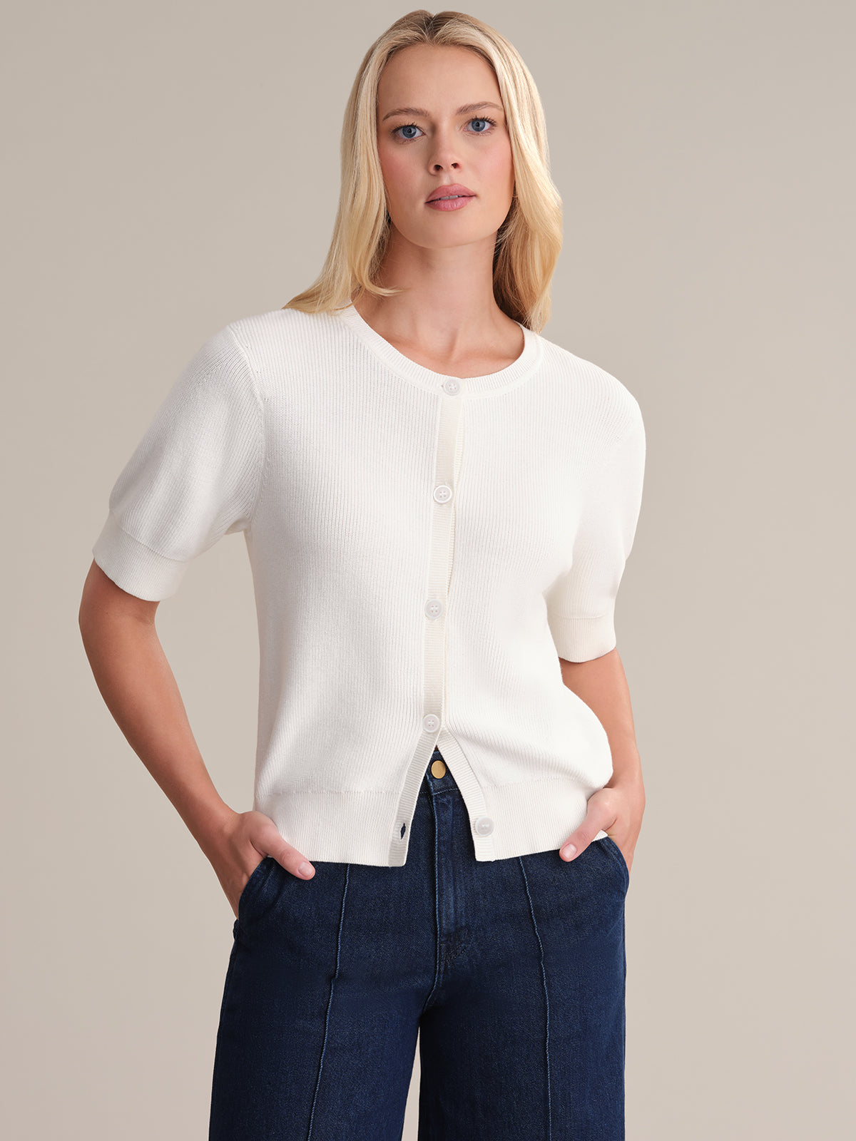 Carlota Women's Puff Sleeve Cotton Blouse - Casual Summer Tops for Women - Perfect for Office Wear, Date Nights & Weekend Outfits