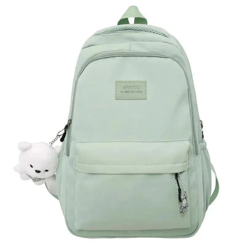 Stylish Waterproof Women's College Backpack for School, Travel & Outdoor Adventures - Lightweight Laptop Bag with USB Charging Port