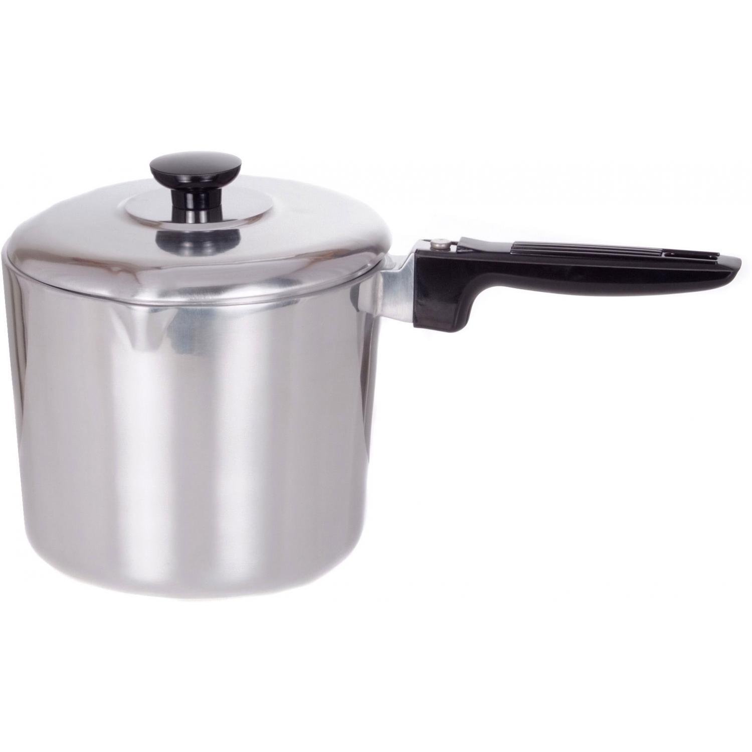 4 Quart Aluminum Sauce Pot - Cajun Cookware for Boiling, Stewing & Cooking Soups - Perfect for Home Kitchens & Outdoor Camping