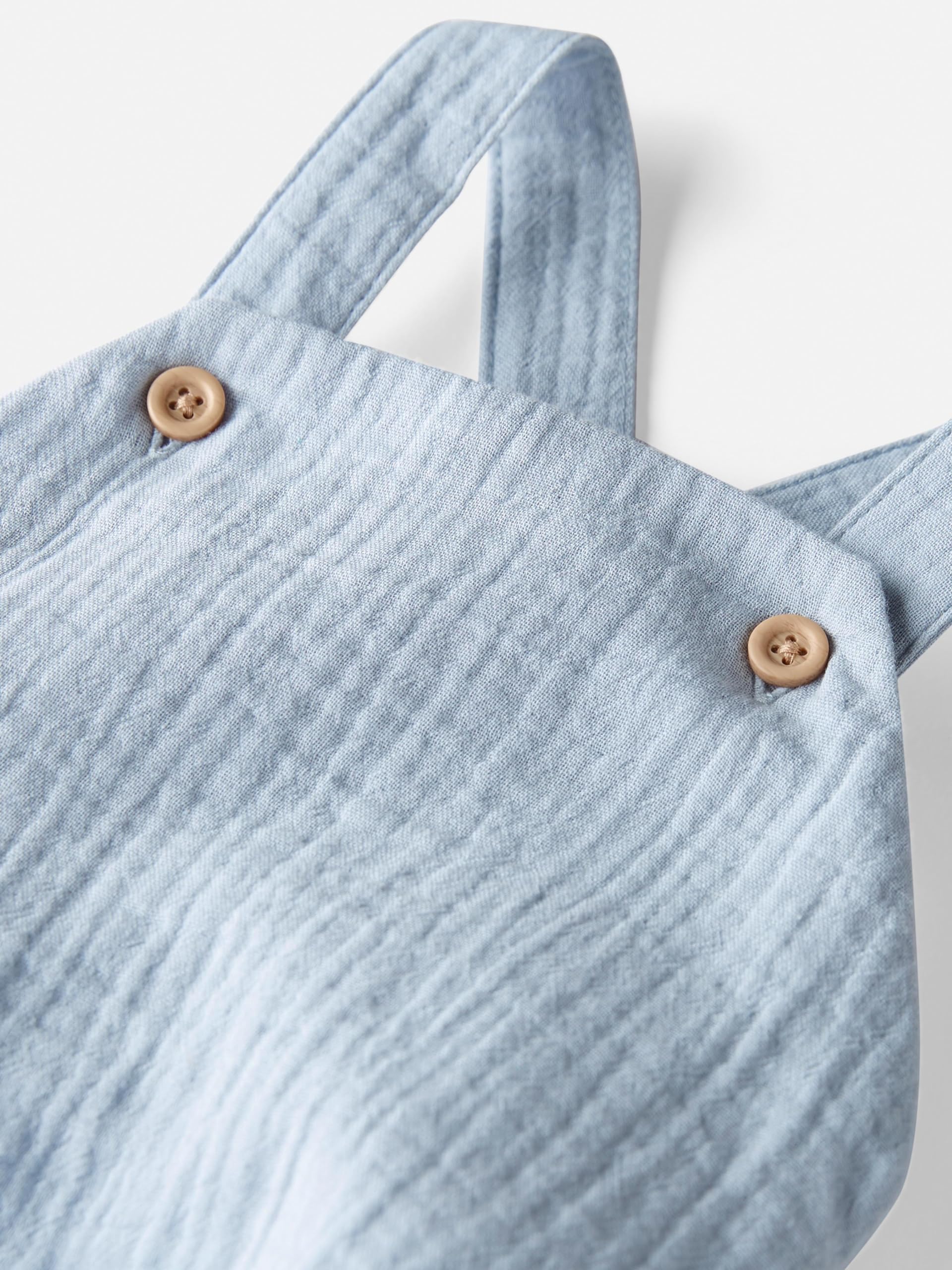 Little Planet by Carter's Unisex Baby Organic Cotton Gauze Bubble Romper - Soft & Breathable Outfit for Newborns, Infants & Toddlers - Perfect for Playtime, Daycare & Summer Adventures