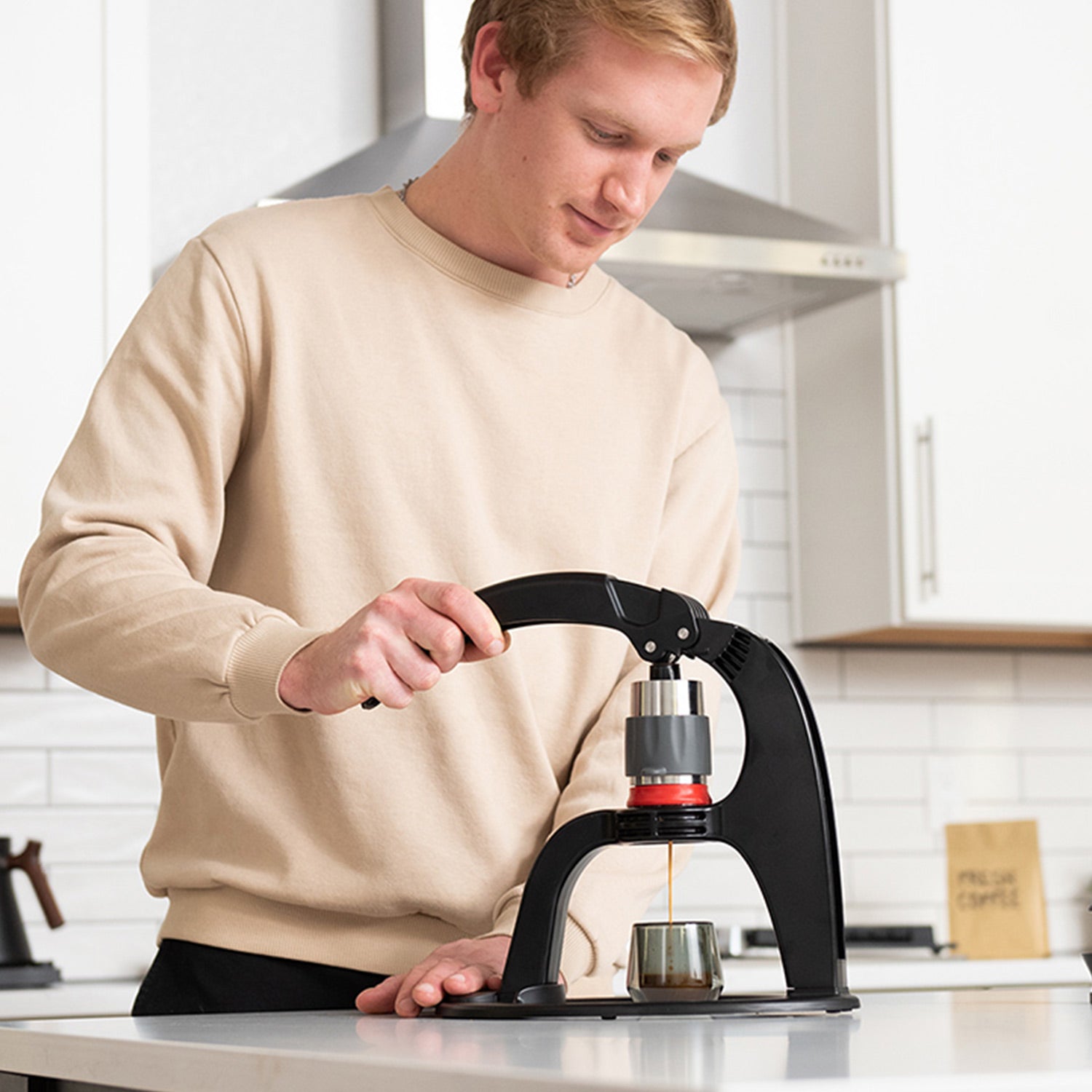 Flair Neo Flex Manual Espresso Maker - Portable Hand Press Coffee Machine for Home & Travel, Black | Perfect for Espresso Lovers, Camping & Office Use