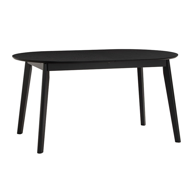 Extendable Dining Table 150-195cm - Black | Werner Expandable Kitchen Table for Small Spaces | Perfect for Family Dinners & Entertaining Guests