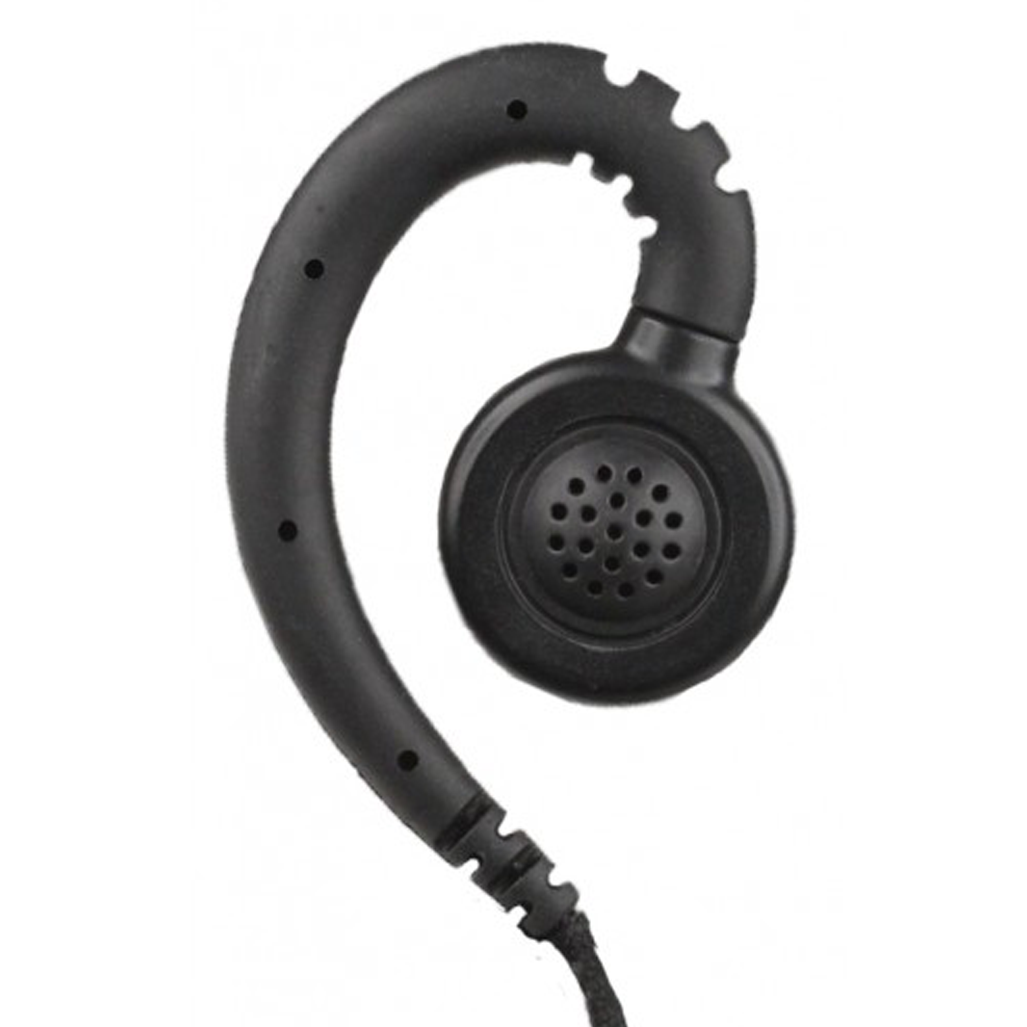 Atlantic Radio SWVL1W H4 1 Wire Swivel Earpiece - Secure & Comfortable Single Wire Headset for Two-Way Radios - Perfect for Security, Construction & Outdoor Communication