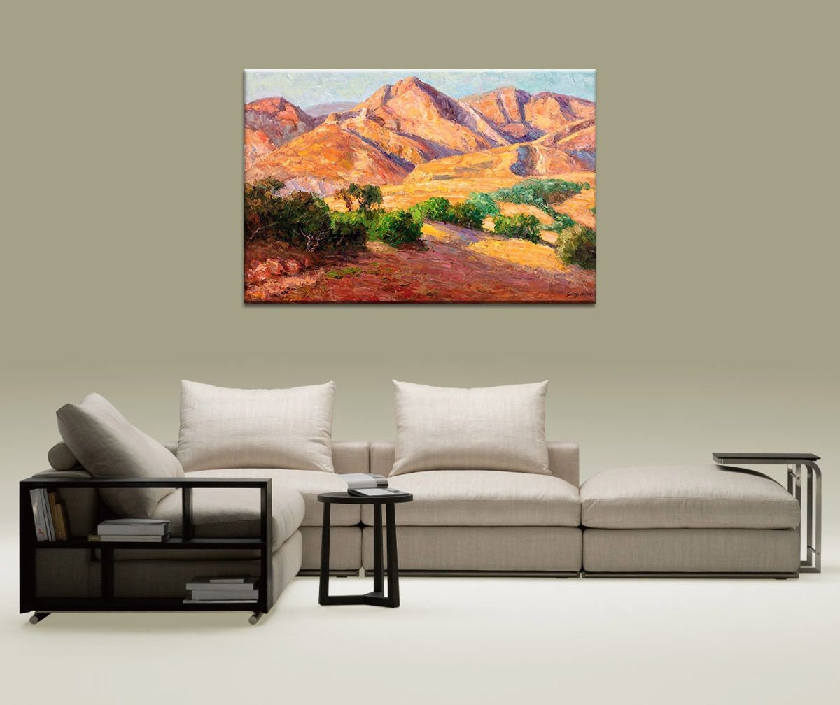 Abstract Oil Painting on Canvas - Modern Wall Art Decor for Living Room, Bedroom & Kitchen - Handmade Original Landscape Artwork - Perfect for Home & Office Decor