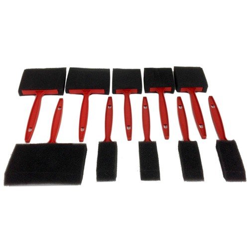 10-Piece Foam Paint Brush Set for Touch-Ups & Crafts - Wideskall® Sponge Brushes for DIY Projects, Home Decor, and Art Painting