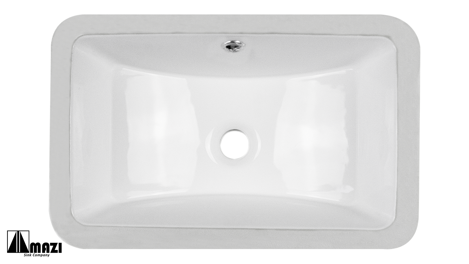 Premium Ceramic Undermount Bathroom Sink 16x19 Inches - White Porcelain Drop-in Vanity Sink for Modern Bathrooms, Powder Rooms & Guest Baths - Easy to Clean & Durable Design