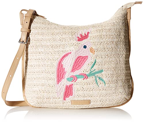 Vera Bradley Straw Crossbody Purse for Women - Lightweight Summer Handbag with Adjustable Strap, Perfect for Beach, Travel & Everyday Use