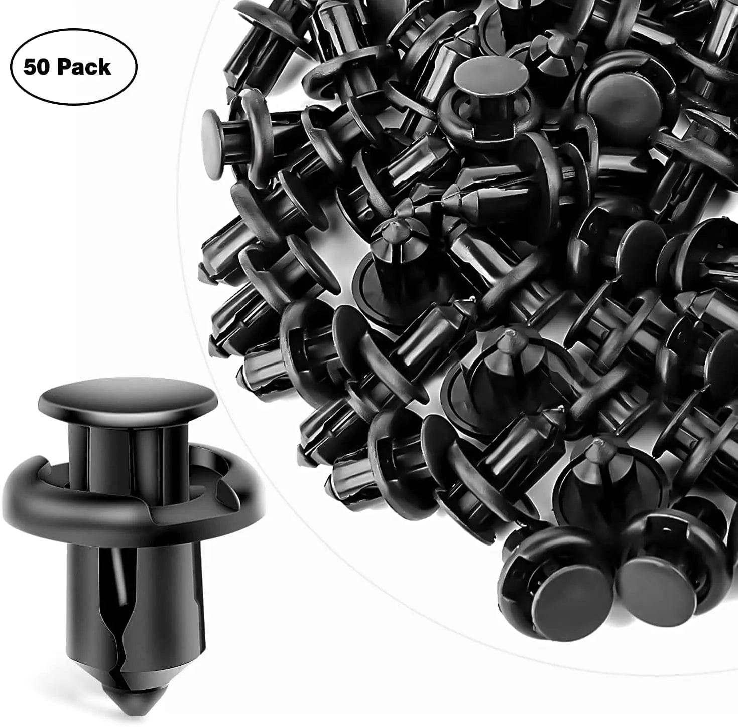 150 Pcs Universal Car Push Retainer Clips Kit - 2 Sizes Auto Fastener Clips for Bumper, Fender & Interior Trim Repair | Durable Plastic Auto Body Clips Replacement