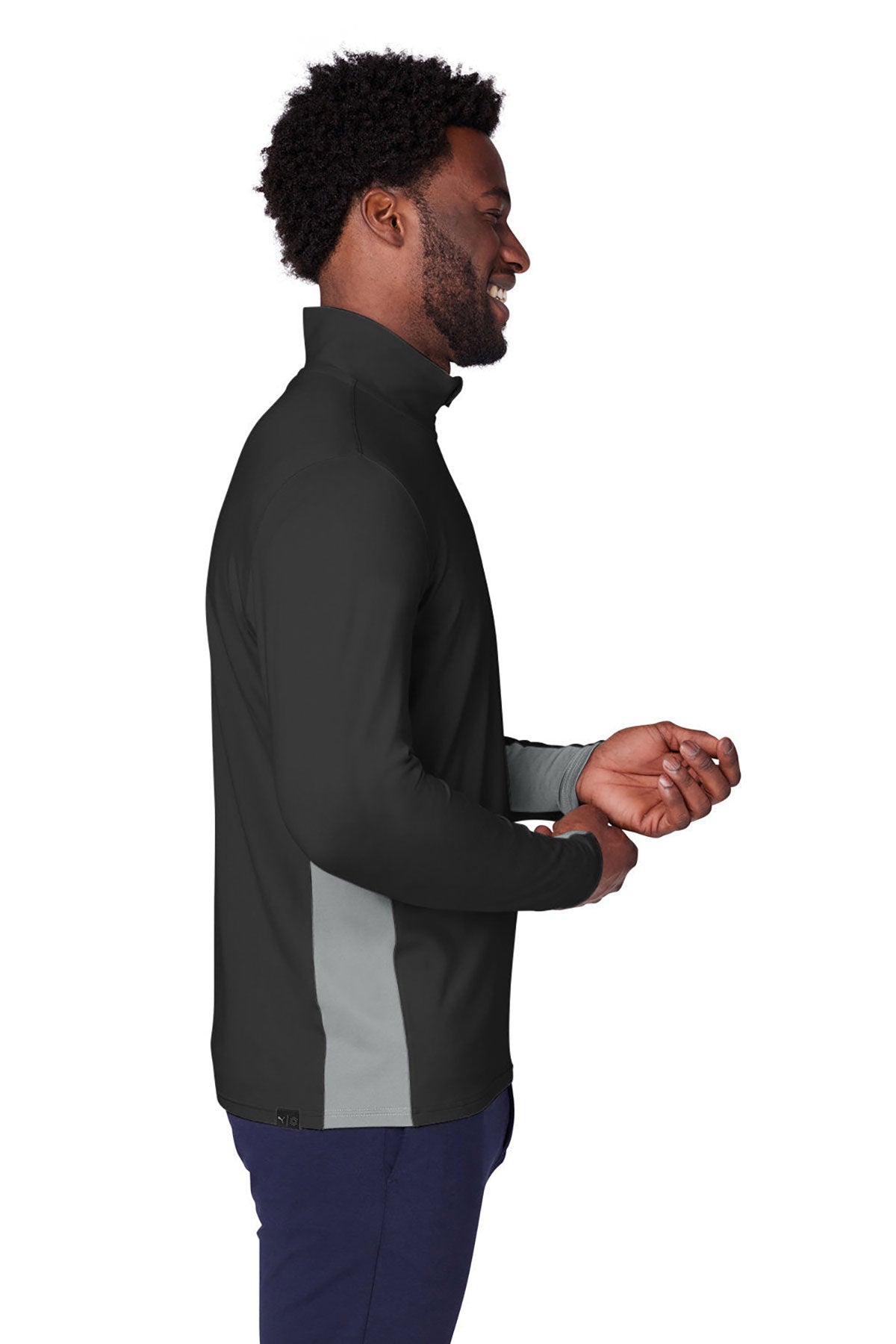 PUMA Men's Custom Gamer Golf Quarter Zip Pullover - Black | Breathable & Stylish for Golfing & Casual Wear