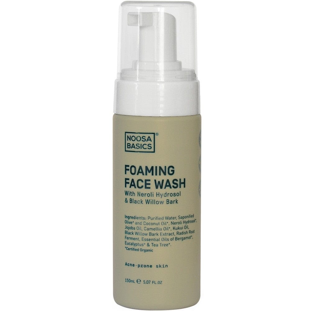 Noosa Basics Foaming Face Wash for Acne-Prone Skin - 150ml Gentle Cleanser with Salicylic Acid | Deep Cleansing & Oil Control | Perfect for Daily Skincare Routine & Travel