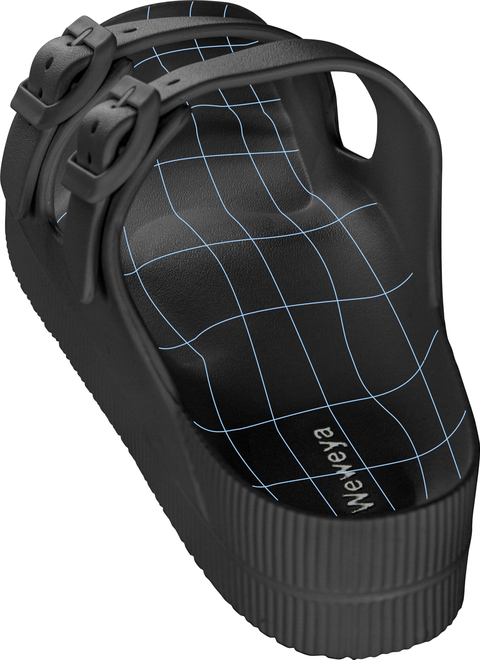 Weweya Arch Support Women's Sandals - Adjustable Buckle Platform Recovery Sandals for Plantar Fasciitis & Heel Pain Relief - Perfect for Walking, Travel & Summer Comfort