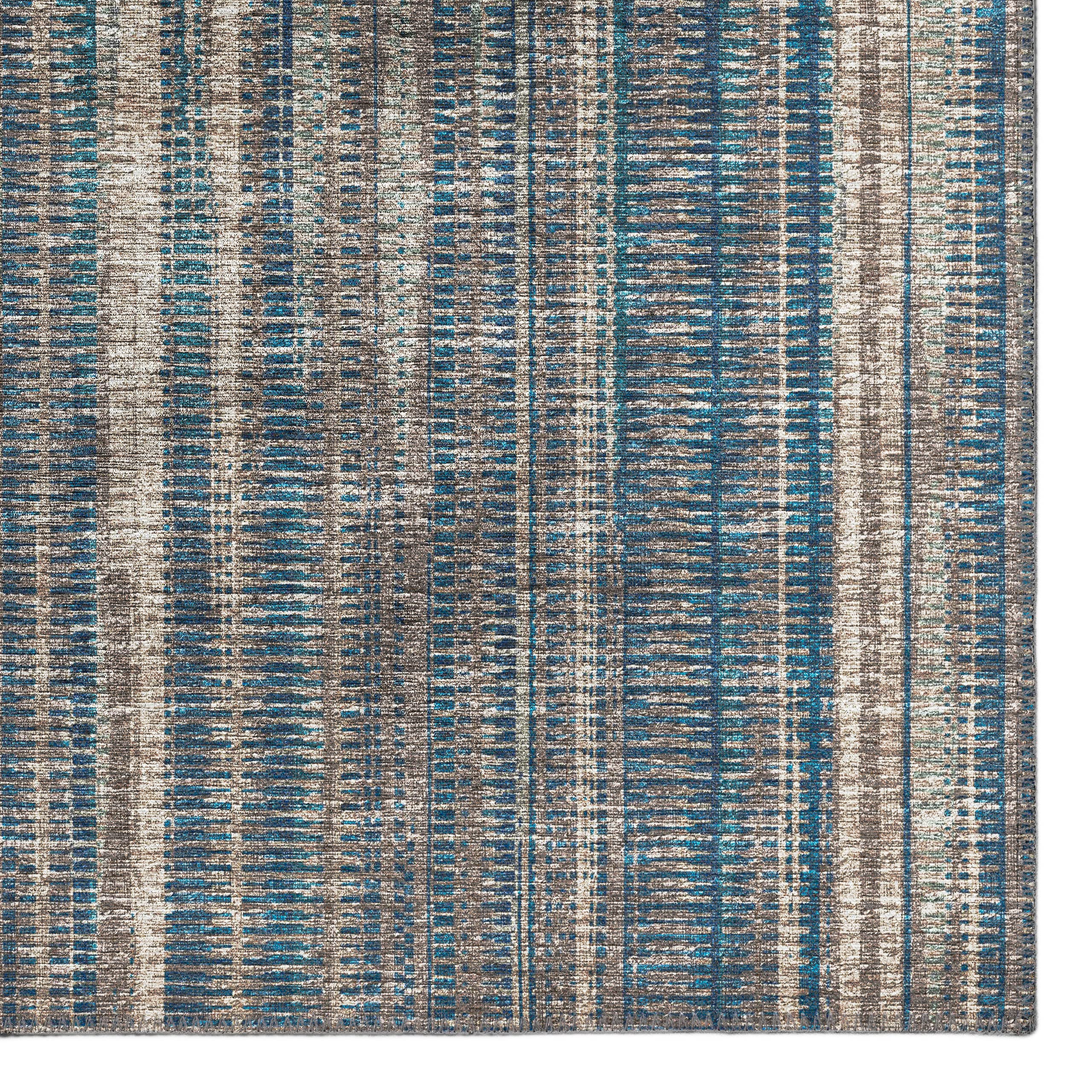 Waverly AWA31 9' x 12' Earth Indoor/Outdoor Area Rug - Stain Resistant, Machine Washable, Non-Shedding - Perfect for Bedroom, Living Room, Dining Room & Kitchen - Durable Floor Covering for Home Decor & High Traffic Areas