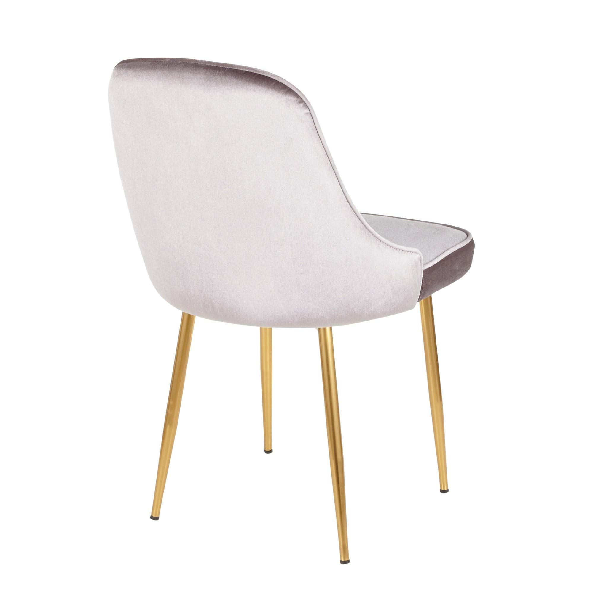 LumiSource Marcel Upholstered Dining Chairs Set of 2 - Modern Kitchen Chairs for Dining Table, Comfortable Contemporary Seating for Home, Restaurant & Office Use