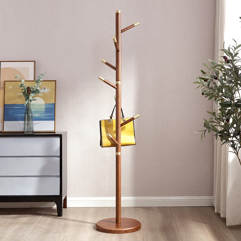 Stylish Wooden Tree-Shaped Coat Rack - Floor Standing Multifunctional Hanger for Jackets, Bags & Hats | Perfect for Bedroom, Living Room & Hallway Organization | Durable Wooden Coat Stand with Artistic Design