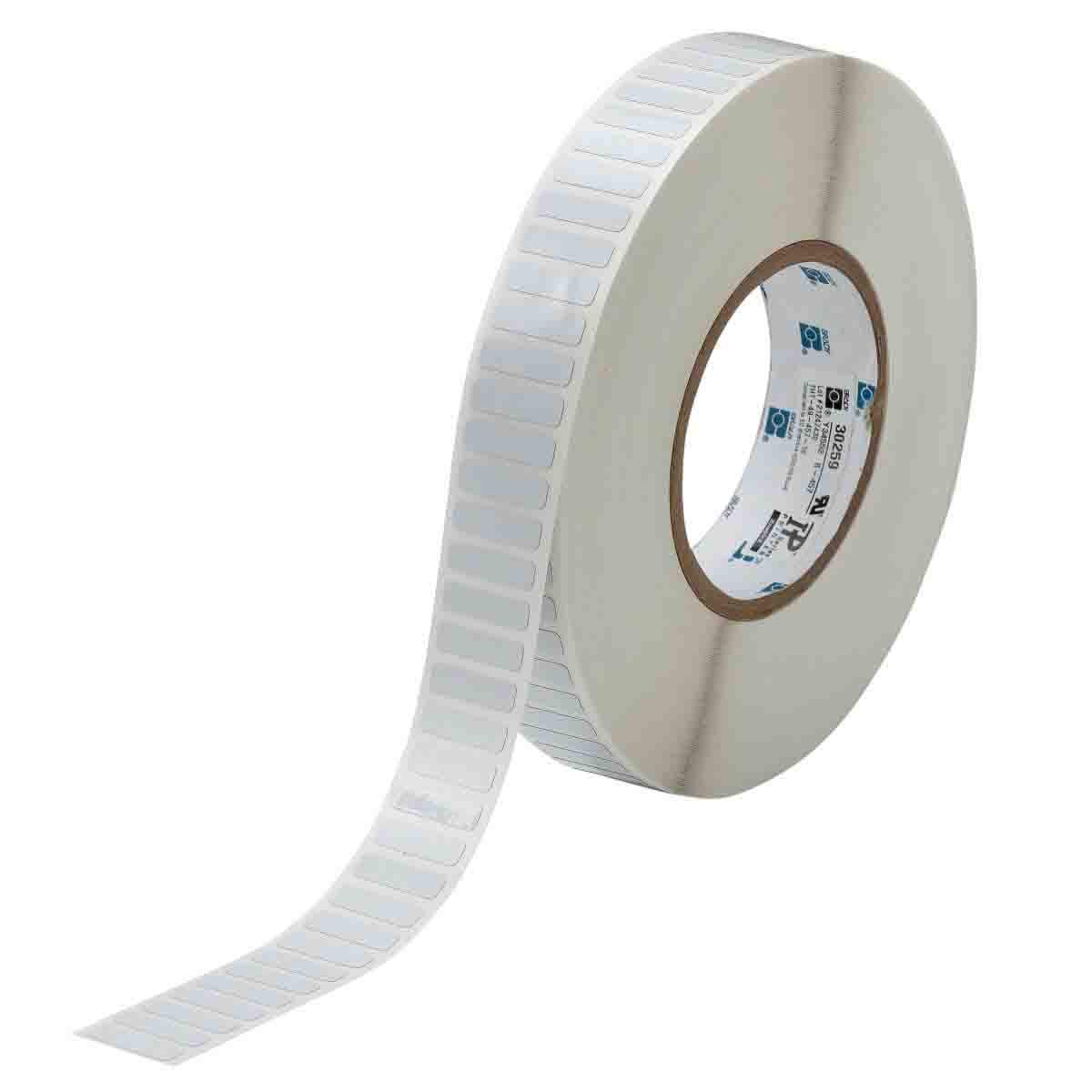 Brady THT-49-727-10 White Thermal Transfer Printer Labels for Industrial Barcode, Asset Tracking & Warehouse Labeling