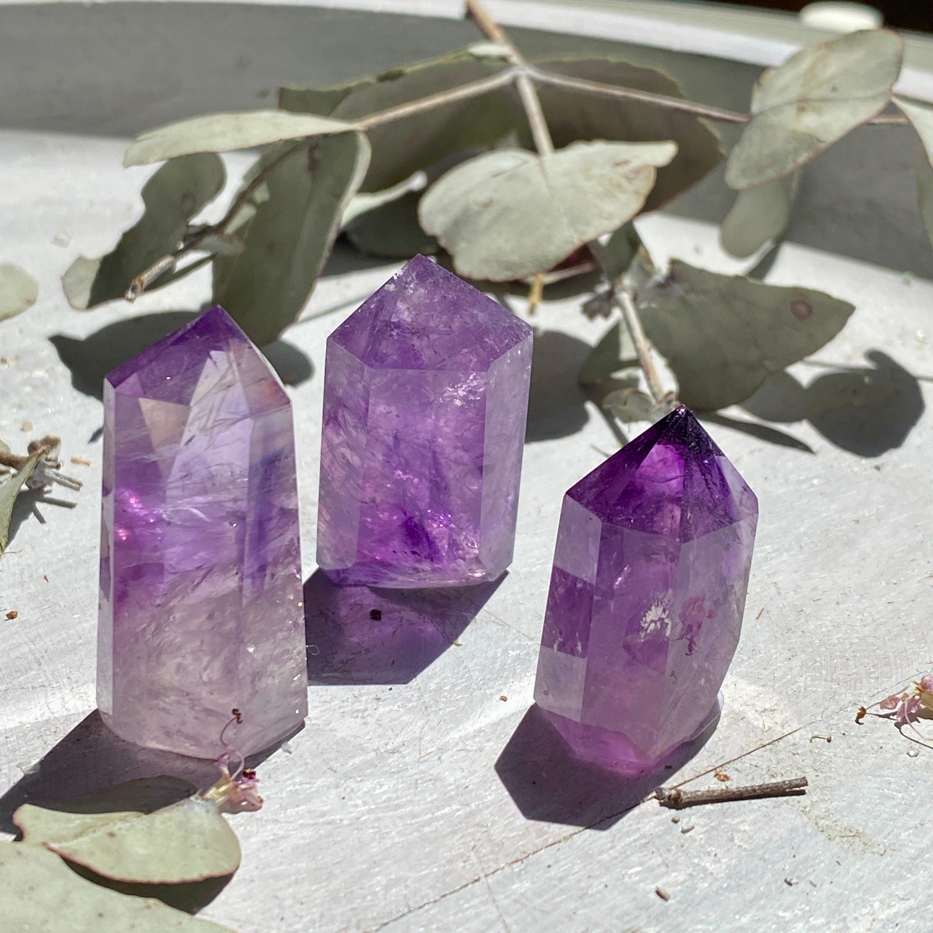 Premium Amethyst Crystal Mini Generator - High-Quality Healing Stone for Meditation, Energy Cleansing & Home Decor
