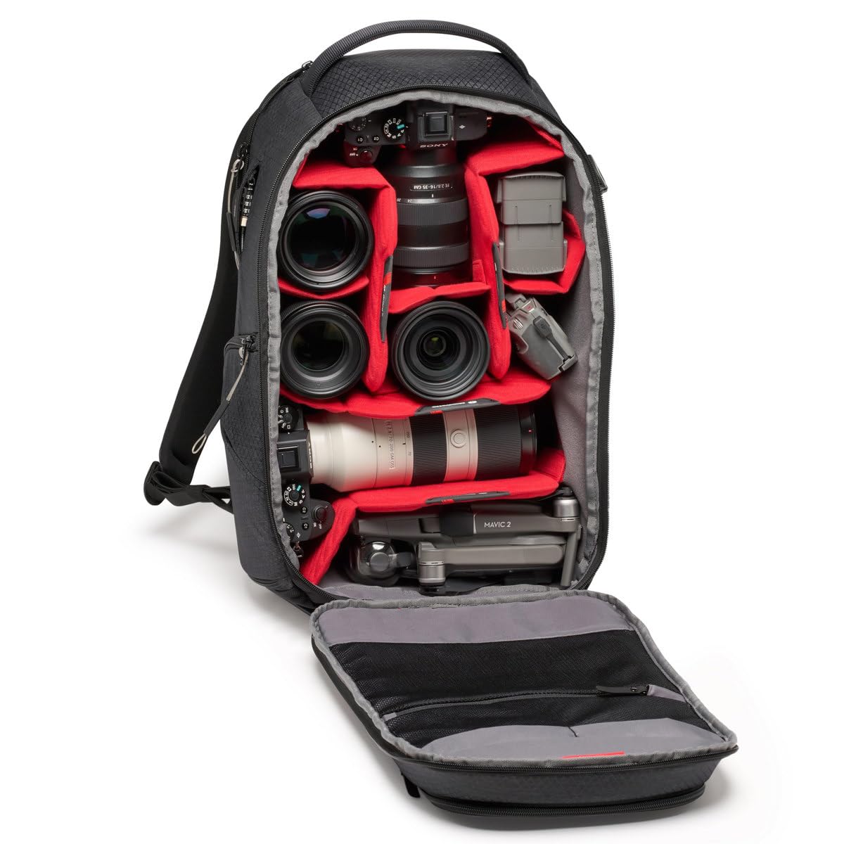 Manfrotto PRO Light Frontloader M Professional Camera Backpack - Side & Front Access, Tripod Mount, Padded Design with Interchangeable Dividers (Black) | Perfect for Photographers, Videographers & Travel Enthusiasts
