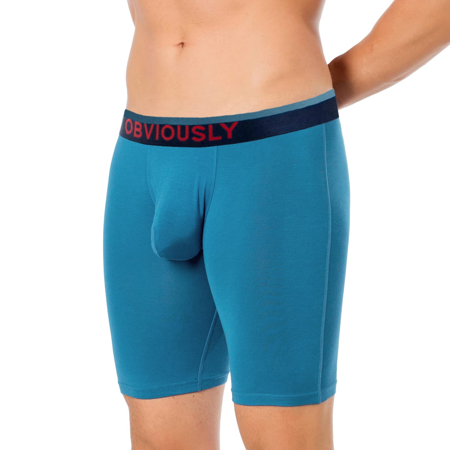 Obviously FreeMen's 9-Inch Boxer Briefs - Soft Breathable Underwear for Men, Comfortable All-Day Wear - Perfect for Workout, Running, Travel & Daily Use