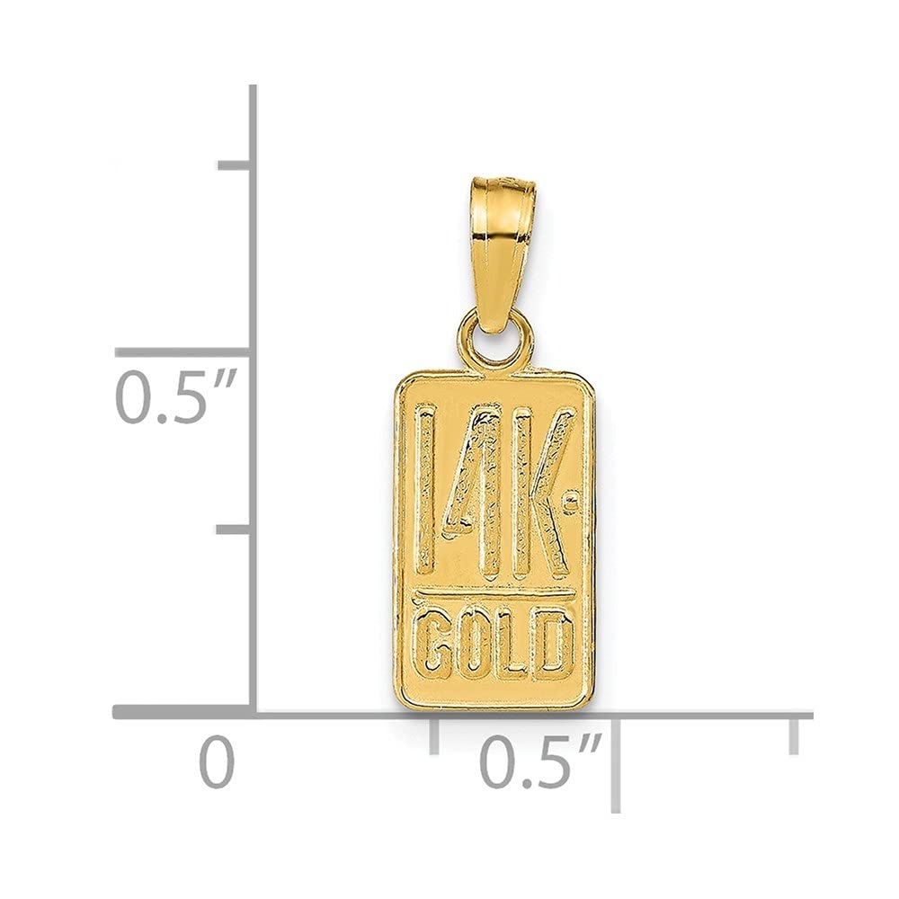 14k Yellow Gold Pendant Necklace for Women - Diamond2Deal Elegant Jewelry Gift for Birthday, Anniversary & Special Occasions