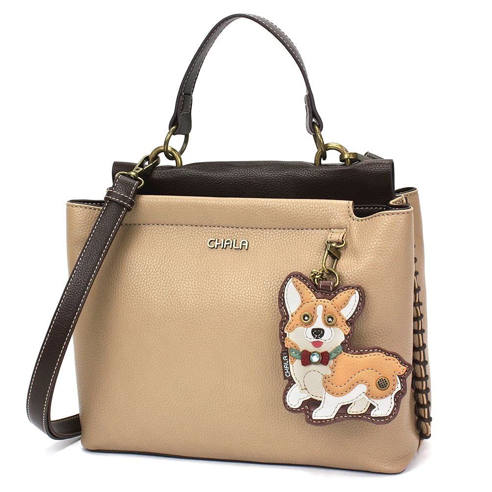 Corgi Print Crossbody Handbag for Women - Cute Dog Lover Satchel Purse with Adjustable Strap | Perfect Gift for Dog Moms, Casual Outings & Pet-Themed Events