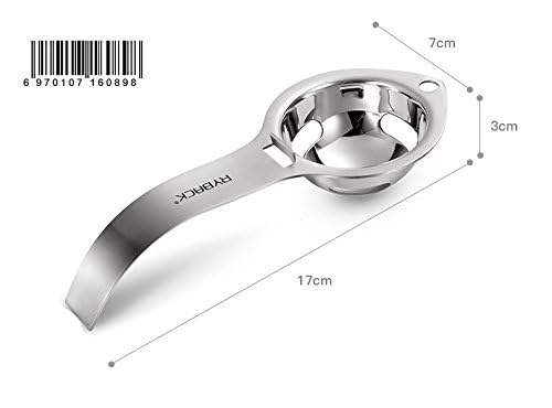 Premium Stainless Steel Egg White & Yolk Separator - Dishwasher Safe Kitchen Tool for Baking, Cooking & Meal Prep | Perfect for Chefs, Bakers & Home Cooks