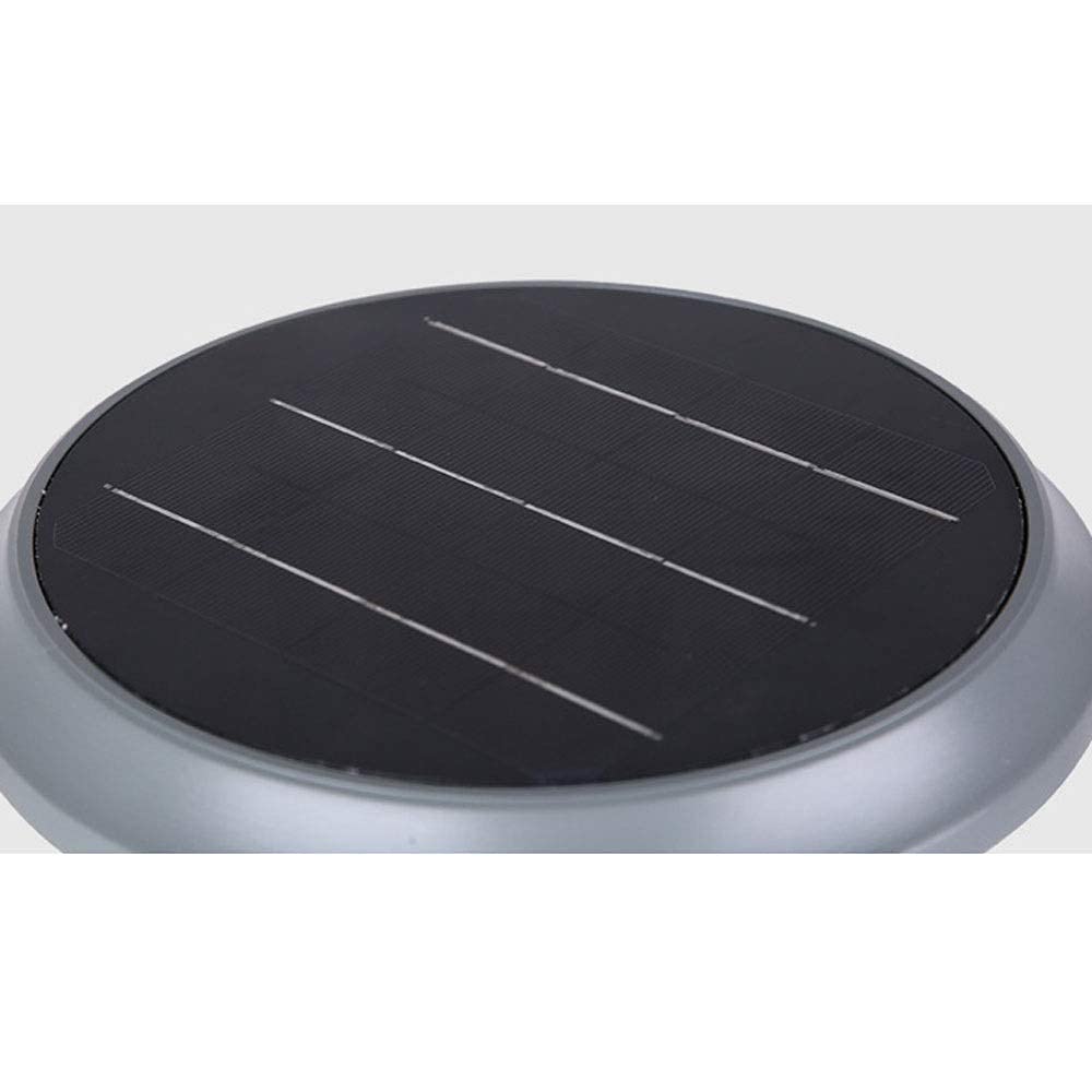 75Cm Black Solar Outdoor Lamp Post Lights - Waterproof LED Garden Pole Light for Villa, Street & Wall Decoration - Energy-Saving Household Lighting for Pathways, Driveways & Landscaping (Gray)