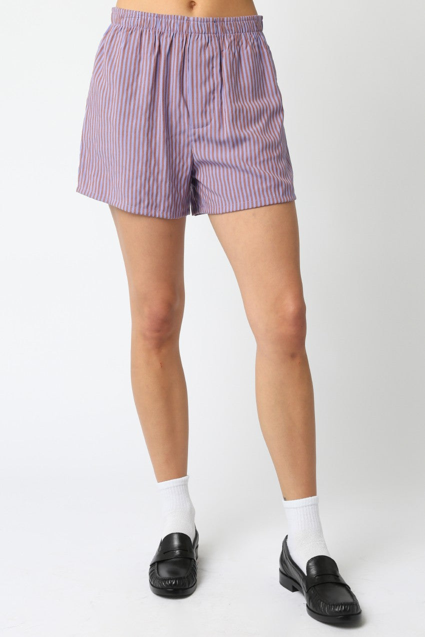 Comfortable Girlfriend Boxers in Lavender Marsala - Soft Cotton Underwear for Women | Perfect for Sleepwear, Lounge Wear & Everyday Comfort