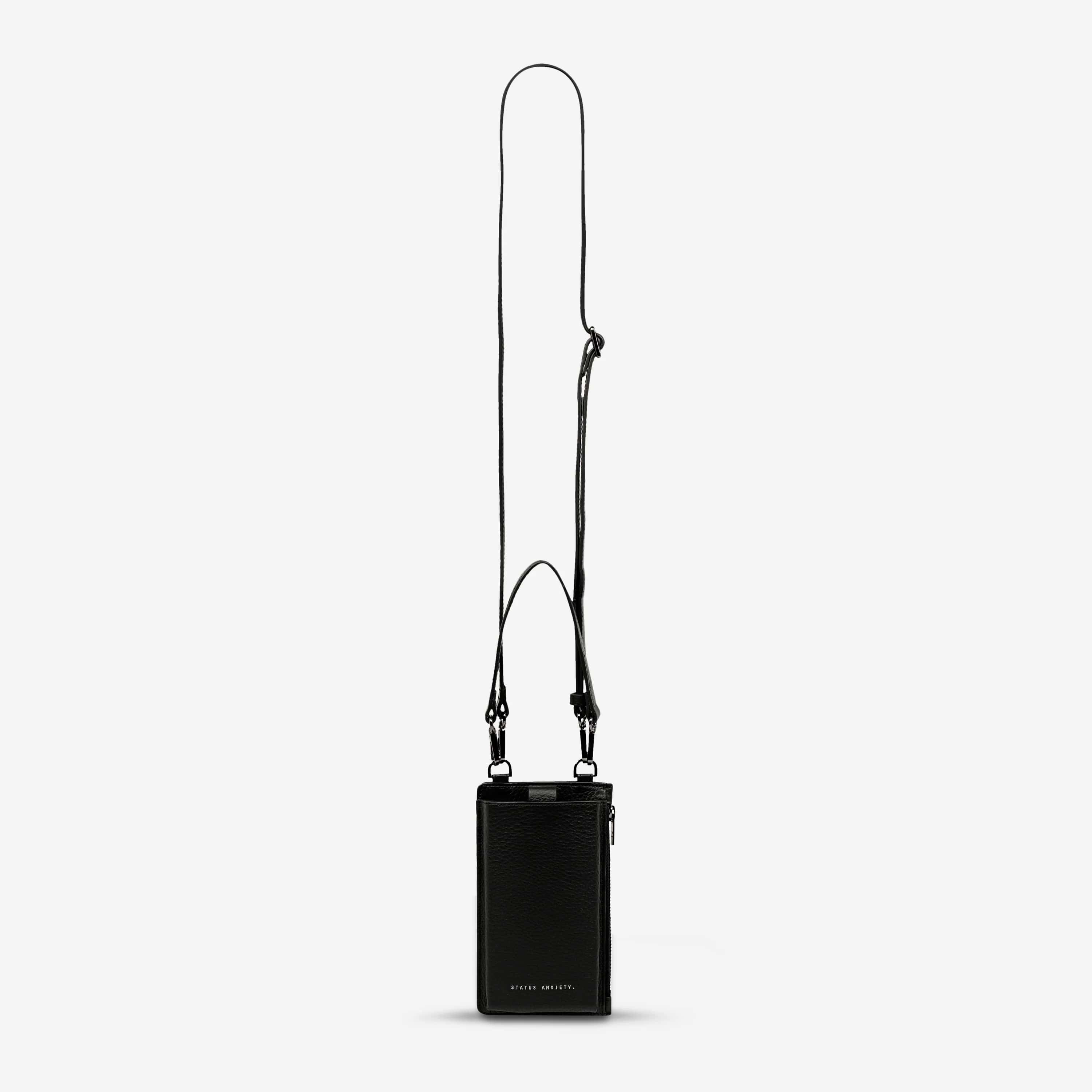 Status Anxiety Voyager Bag - Stylish Black Crossbody Bag for Women | Perfect for Travel, Work & Everyday Use