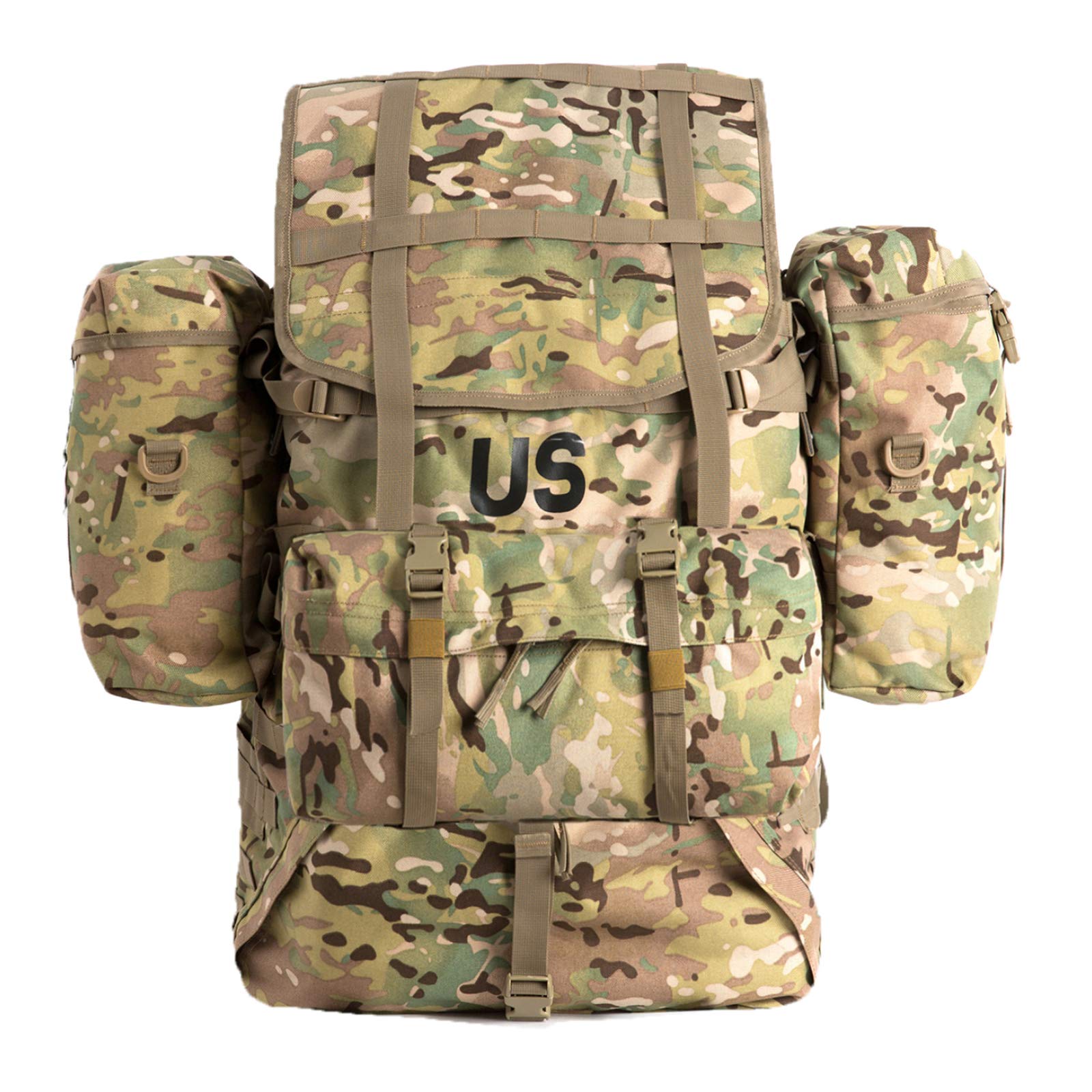 MT Military MOLLE 2 Large Rucksack with Frame - Army Tactical Backpack for Outdoor Hiking, Camping & Survival Gear - Durable Military Backpack for Tactical Missions, Hunting & Travel