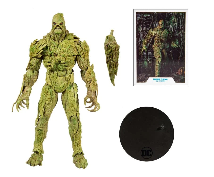 DC Multiverse DC Rebirth Swamp Thing Mega Action Figure - 7-Inch Collectible Toy with 22 Points of Articulation - Perfect for Display, Photography & DC Comics Fans Collection