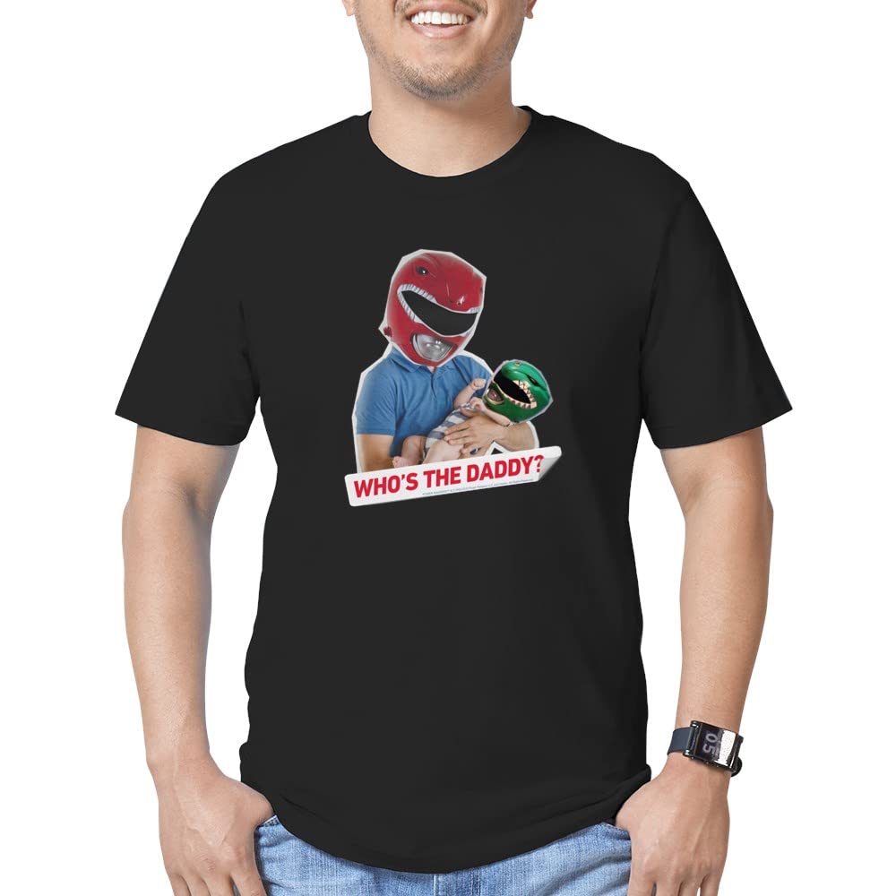 Power Rangers Who's The DADD Men's Fitted T-Shirt - Cool Graphic Tee for Fans, Casual Wear & Superhero Cosplay