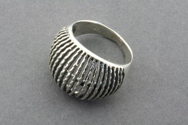 Sterling Silver Anemone Signet Ring - Elegant Floral Jewelry for Women, Perfect for Everyday Wear, Gifts & Special Occasions