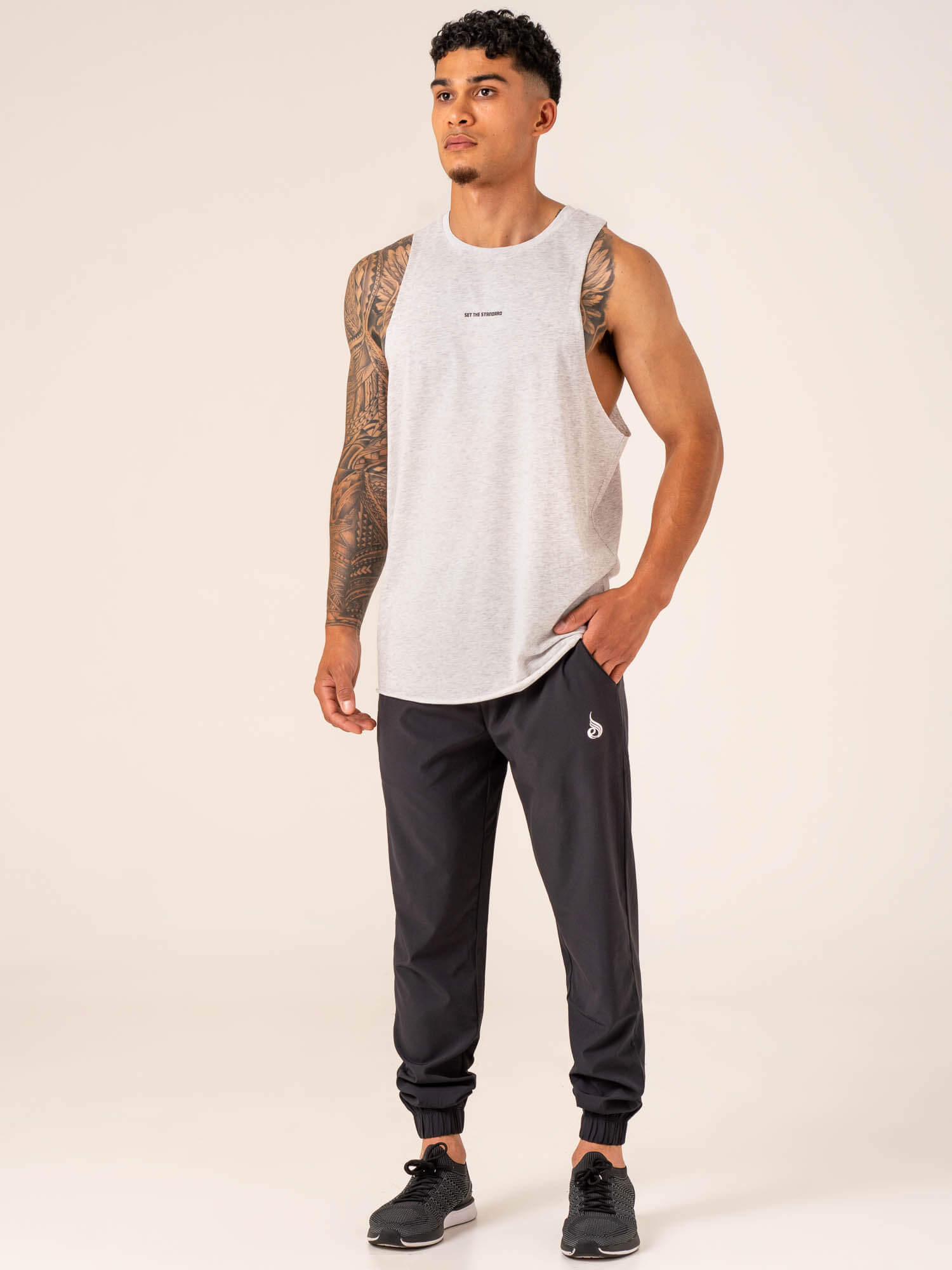 Emerge Training Pants for Men & Women - Faded Black - Comfortable & Breathable Workout Pants for Gym, Yoga, Running & Casual Wear