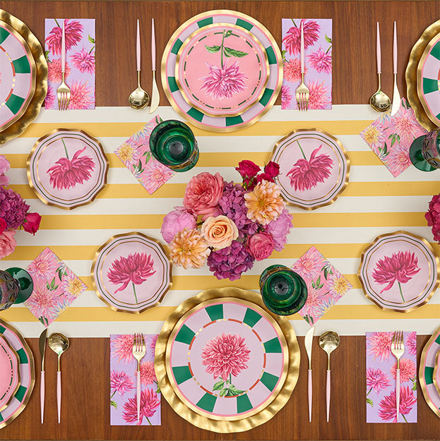 Dahlia Garden Appetizer & Dessert Bowls Set of 8 - Elegant Serving Bowls for Party, Snacks, Ice Cream, Salads & Home Decor