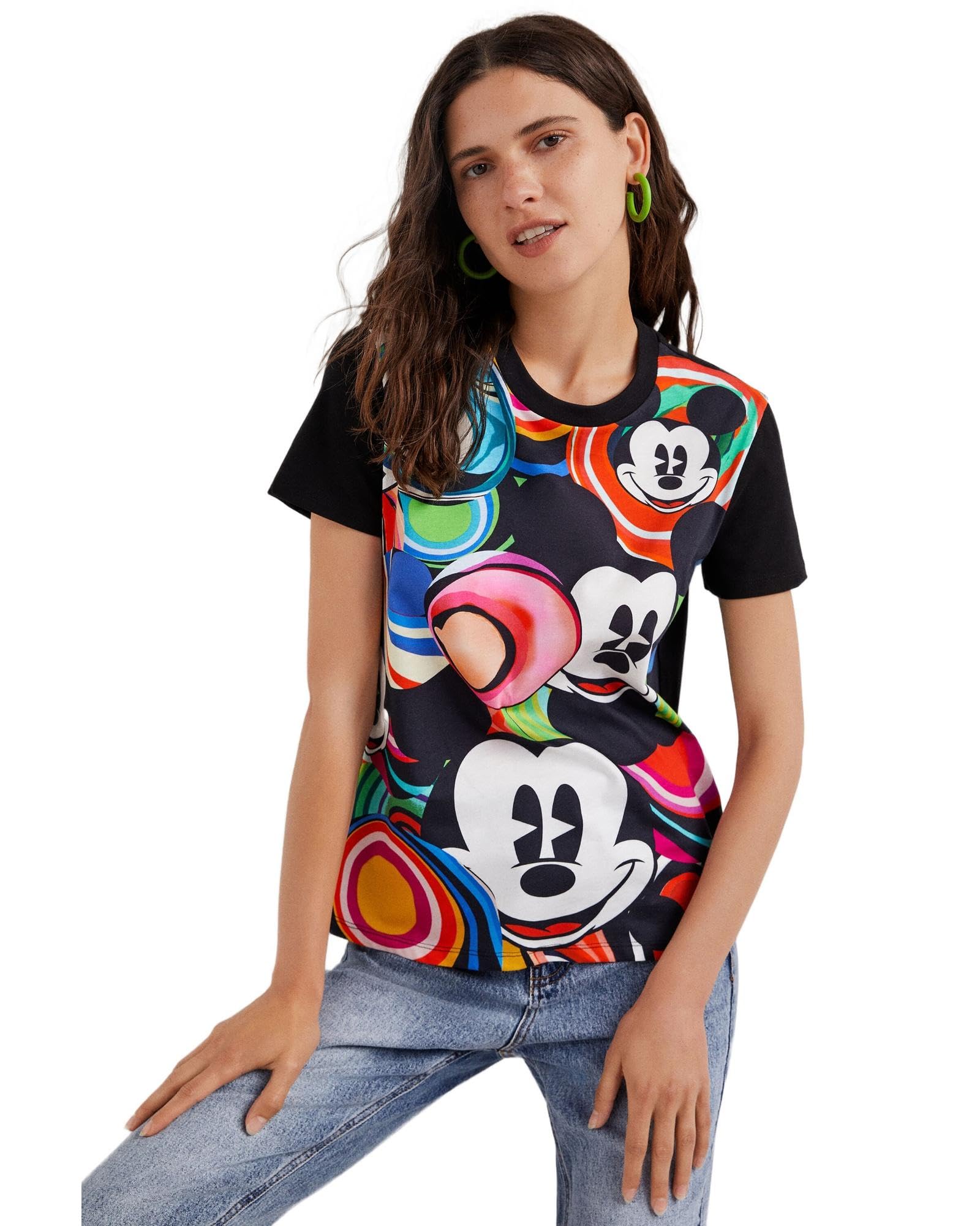 Desigual Women's Fashion T-Shirt - Soft Cotton Short Sleeve Casual Tee for Everyday Wear | Perfect for Outfits, Layering & Summer Styles