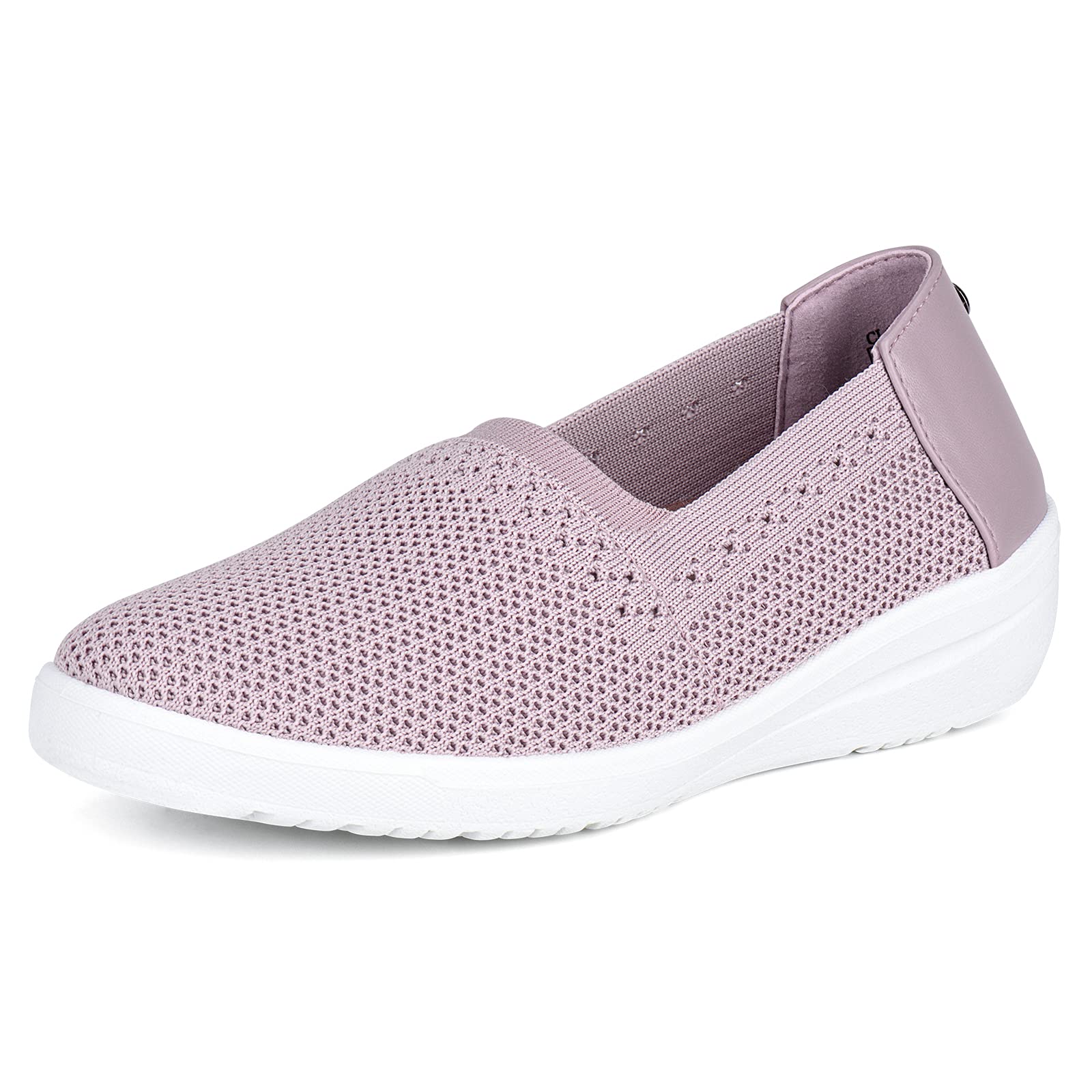 JENN ARDOR Women's Slip-On Sneakers - Breathable Mesh Knit Walking Shoes - Lightweight Casual Fashion Sock Sneakers for Women - Perfect for Walking, Travel & Everyday Wear